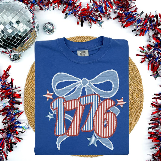 1776 Lace Bow Graphic Tee