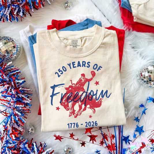 250 Years Of Freedom Western Graphic Tee