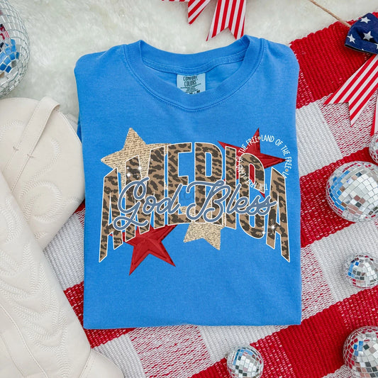 Leopard America Graphic Tee