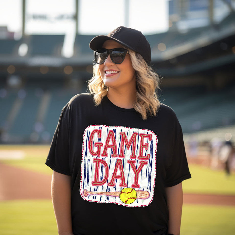 Game Day Softball Graphic Tee