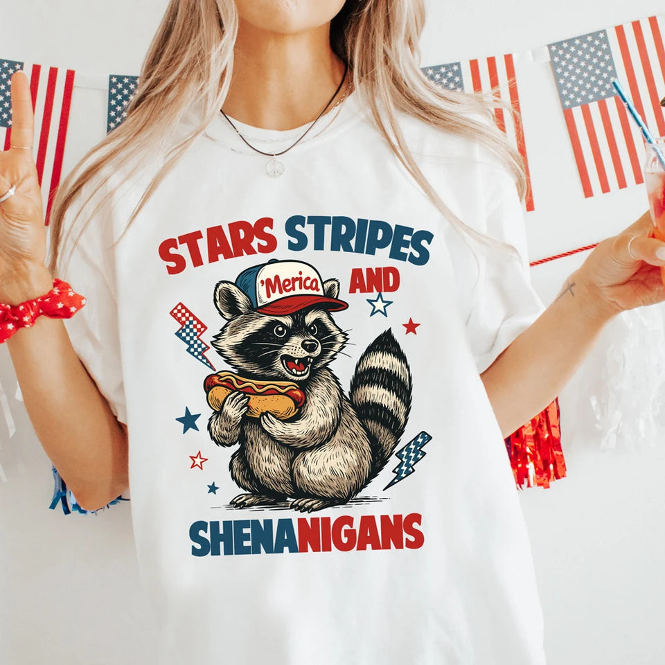 Stars Stripes And Shenanigans Graphic Tee