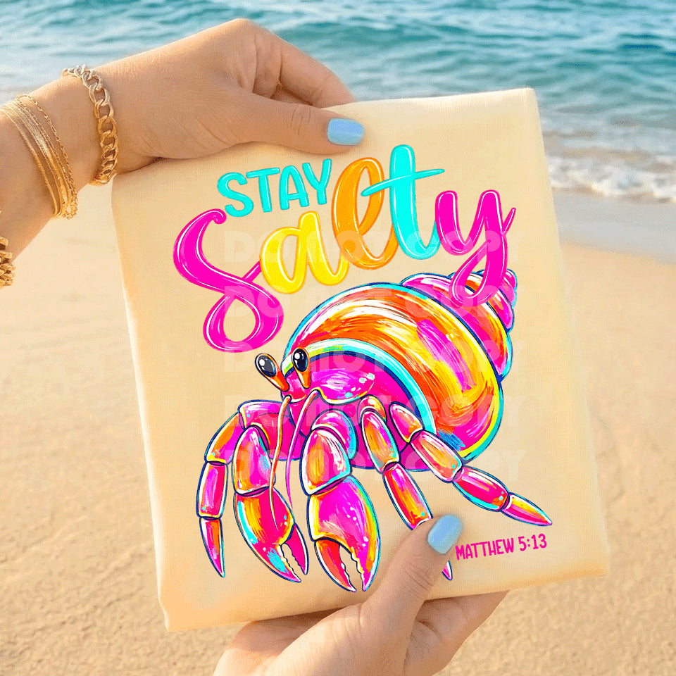 Stay Salty Hermit Crab Graphic Tee