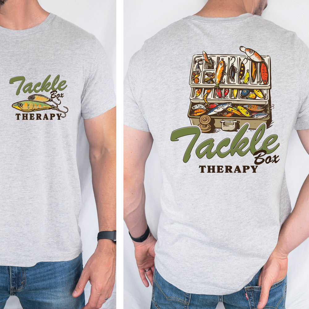 Tackle Box Therapy Fishing Double-Sided Tee